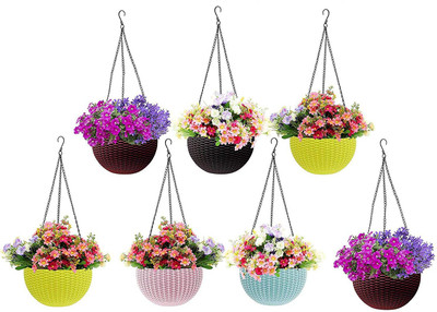 VirajSanchi Plant Container Set(Pack of 7, Plastic)