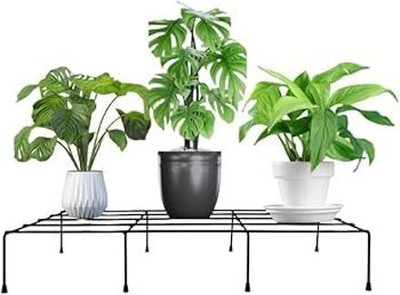 GOOD LUCK HANDICRAFTS Iron Planter Stand / Flower Shelf Rack Holder Plant Container Set Plant Container Set(Pack of 4, Metal)