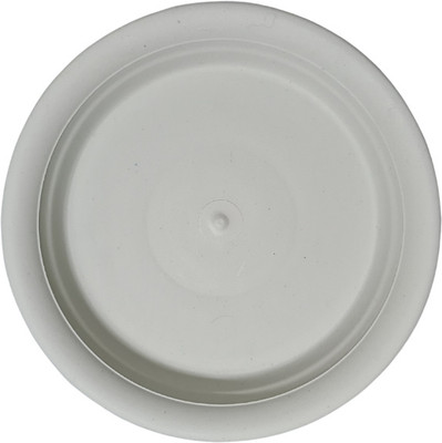 Naturally Green Ng 8 inch round bottom tray white pack of 9 Plant Container Set(Pack of 9, Plastic)