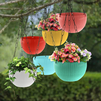 Besttrader Plant Container Set(Pack of 6, Plastic)