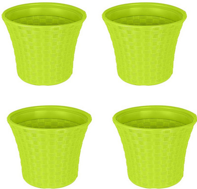 Muddstyles Plant Container Set(Pack of 4, Plastic)
