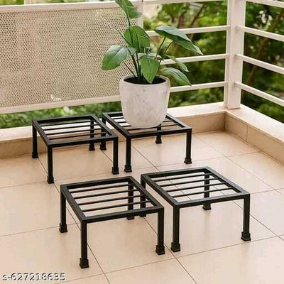 BHENNI HEAVY DUTY METAL STAND INDORE/OUTDORE PLANT STAND Plant Container Set(Pack of 4, Metal)