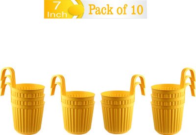 Zobby Plant Container Set(Pack of 10, Plastic)