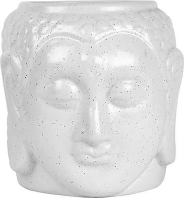 Nayi Umang BUDHHA JI SHAPE CERAMIC PLANTER Plant Container Set(Ceramic)