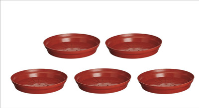 Besttrader Heavy Duty Plastic Bottam/Base Plants Plate,Tray Plant Container Set(Pack of 5, Plastic)