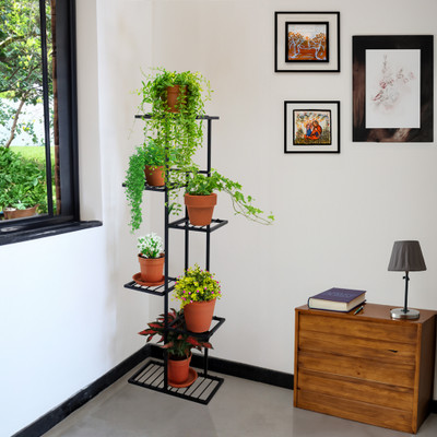 TrustBasket Vertical Garnet Stand for Plants Plant Container Set(Metal)