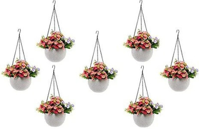 Funtastik Plant Container Set(Pack of 7, Plastic)