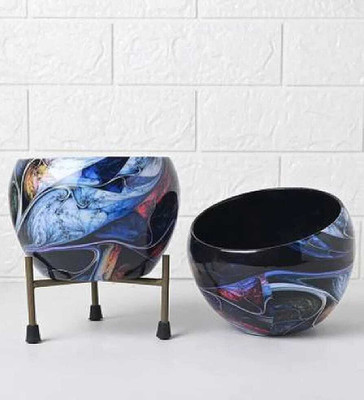 Everything Creatives Plant Container Set(Pack of 2, Metal)