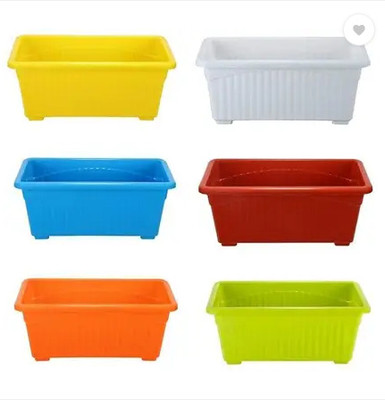 podhghar Jupiter Pot Plant Container Set(Pack of 6, Plastic)