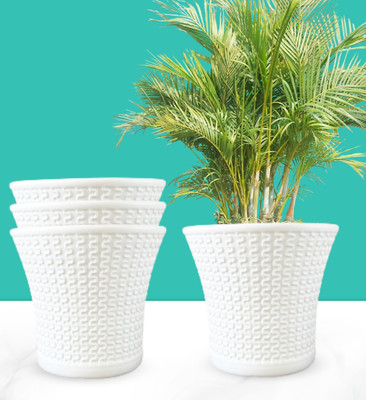 SNSHOPEE Plant Container Set(Pack of 4, Plastic)