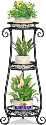 WARNBY Plant Stand for Balcony Indoor & Outdoor –Corner Living Room Flower Pot Stand Plant Container Set(Metal)