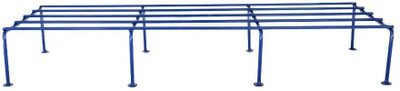 TrustBasket Rectangular Indigo Metal Planter Stand (Set of 1 - Blue) Plant Container Set(Metal)