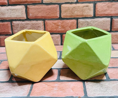 Newai Plant Container Set(Pack of 2, Ceramic)