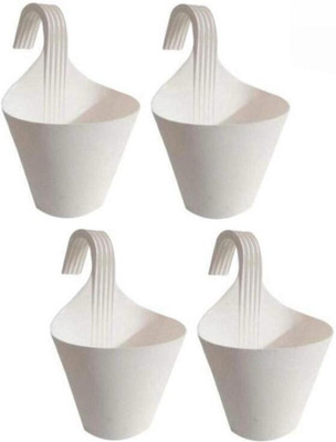 Muddstyles EcoBloom Multi-Pot Decorative Plant Container Set Plant Container Set(Pack of 4, Plastic)
