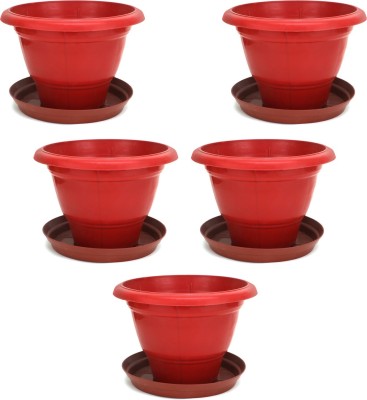 Besttrader Plant Container Set(Pack of 5, Plastic)