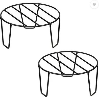 podhghar ROUND-STND Plant Container Set(Pack of 2, Metal)