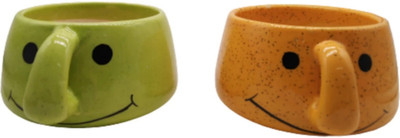 Nayi Umang Plant Container Set(Pack of 2, Ceramic)