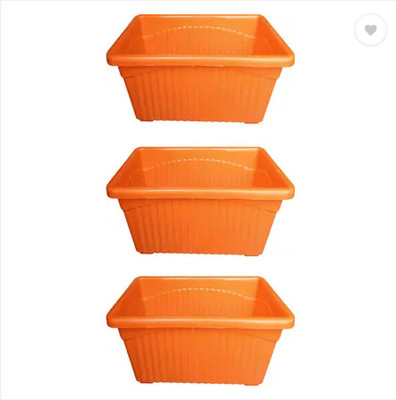 podhghar Podhghar Jupiter Pot Plant Container Set(Pack of 3, Plastic)