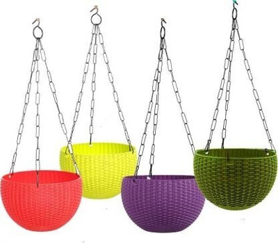 Besttrader Plant Container Set(Pack of 4, Plastic)