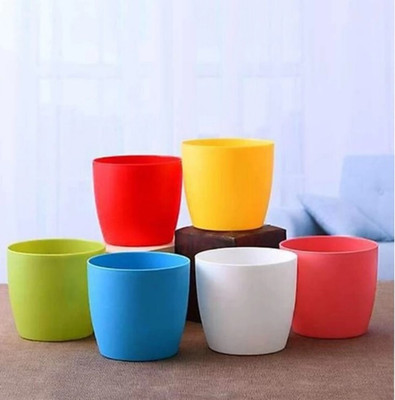 FanciaDecore Plant Container Set(Pack of 6, Plastic)