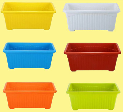 TFH Plant Container Set(Pack of 6, Plastic)