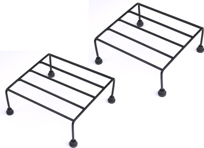 EXORA Flower container pot stand indoor/outdoor Plant Container Set(Pack of 2, Metal)