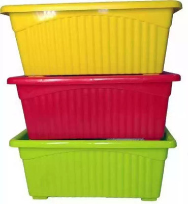 CARTHOPZ NEW PLANT CONTAINERSIX-jupiter yrg 03H9 Plant Container Set(Pack of 3, Plastic)
