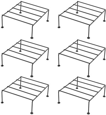 MS UNIQUE HANDICRAFTS Metal Storage Rack – Kitchen Cabinet Organizer, Under Shelf Space Saver 6 PCS Plant Container Set(Pack of 6, Metal)