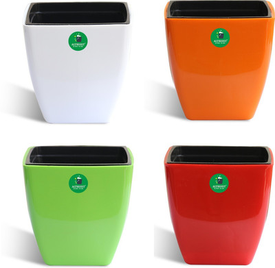 Altruist Plant Container Set(Pack of 4, Plastic)