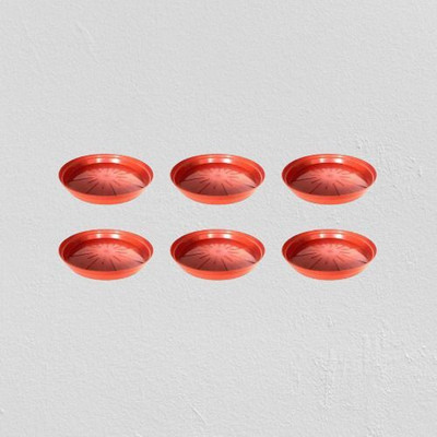 Besttrader Plastic Planter Base – Round Bottom Tray for Flower & Garden Pots Plant Container Set(Pack of 6, Plastic)