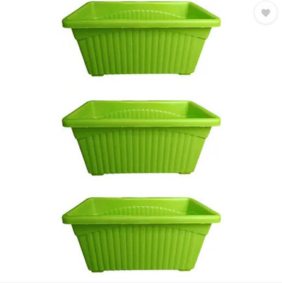 podhghar Podhghar Jupiter Pot Plant Container Set(Pack of 3, Plastic)