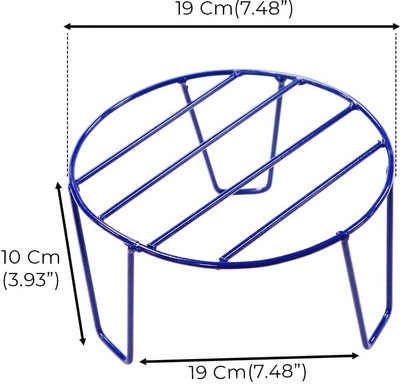 TrustBasket Eclips Blue Set of 6 Plant Container Set(Pack of 6, Metal)