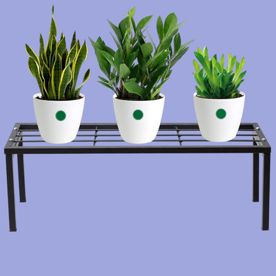 The Home Care Iron Planter Pot Stand for Living Room Balcony Garden Indoor Outdoor Home Decor Plant Container Set(Metal)
