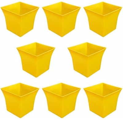Muddstyles EcoBloom Multi-Pot Decorative Plant Container Set Plant Container Set(Pack of 8, Plastic)
