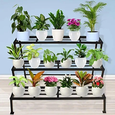 VIRUSHKA AND VIRUSHKA 3 STEPS PLANTER STAND Plant Container Set(Metal)