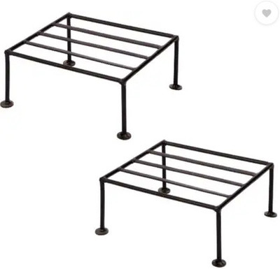 podhghar SQRE-STND Plant Container Set(Pack of 2, Metal)