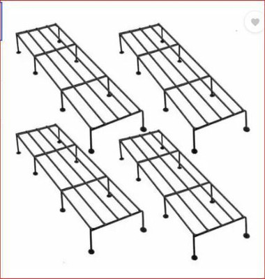 Sunwati SET OF 4 PLANTER STAND Plant Container Set Plant Container Set(Metal)