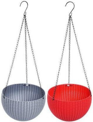 VirajSanchi Plant Container Set(Pack of 2, Plastic)