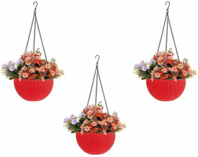 Besttrader Best Plant Container for Indoor and Outdoor need Plant Container Set(Pack of 3, Plastic)