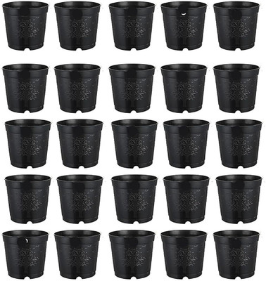 podhghar Nursery Seedlings Pots Plant Container Set(Pack of 25, Plastic)