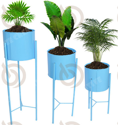 Bee Creative Metal Plant Stand - A Durable and Stylish Display for Your Plants and Home Decor Plant Container Set(Pack of 3, Metal)