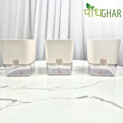 podhghar Plant Container Set(Pack of 3, Plastic)