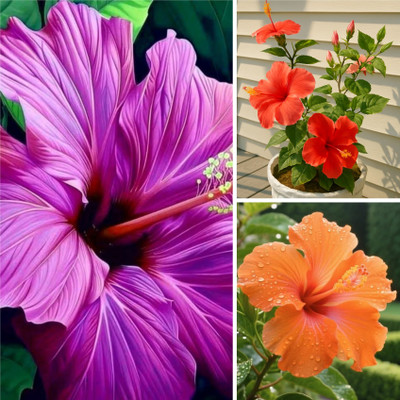 BloomShadow Hibiscus Plant(Hybrid, Pack of 3)