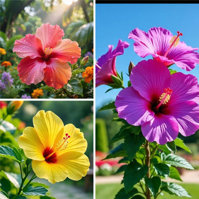 BloomShadow Hibiscus Plant(Hybrid, Pack of 3)