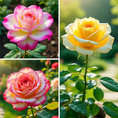 BloomShadow Rose Plant(Hybrid, Pack of 3)