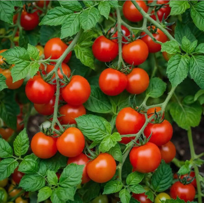 LIFELEX Hybrid F1 Cherry Tomato Seeds For Home Garden Plant Seed(55 per packet)