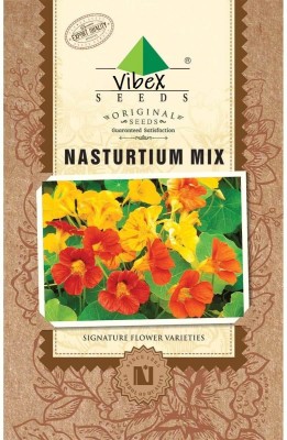 CYBEXIS Nasturtium Alaska Mixed Seed(50 per packet)