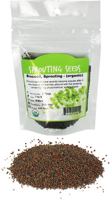 WILLVINE AMR -IX Certified Organic Non-gmo Sprouting Seeds Broccoli [25g] Seed(7500 per packet)