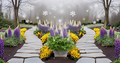 Lorvox Lupin Mix Dwarf Flower Seed(110 per packet)