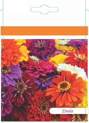 CYBEXIS Zinnia Flowers Mix GMO-free Plant Seeds Seed(1 g)